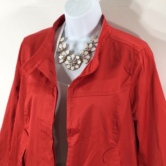 Oui Moments red cropped jacket - Picture 2 of 7